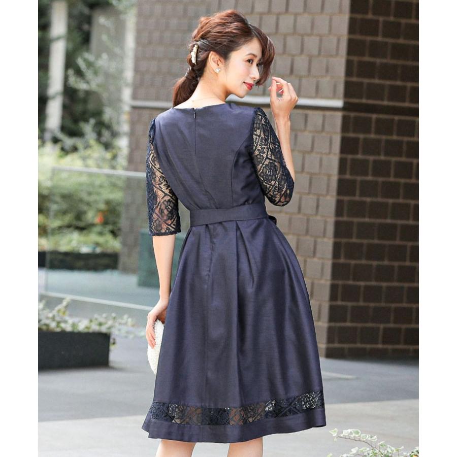 結婚式 ワンピース パーティードレス ドレス レース 花柄 フレア 刺繍 シャンタン 披露宴 二次会 お呼ばれ 同窓会 ドレス 謝恩会 成人式 Am Fashionletter 通販 Yahoo ショッピング