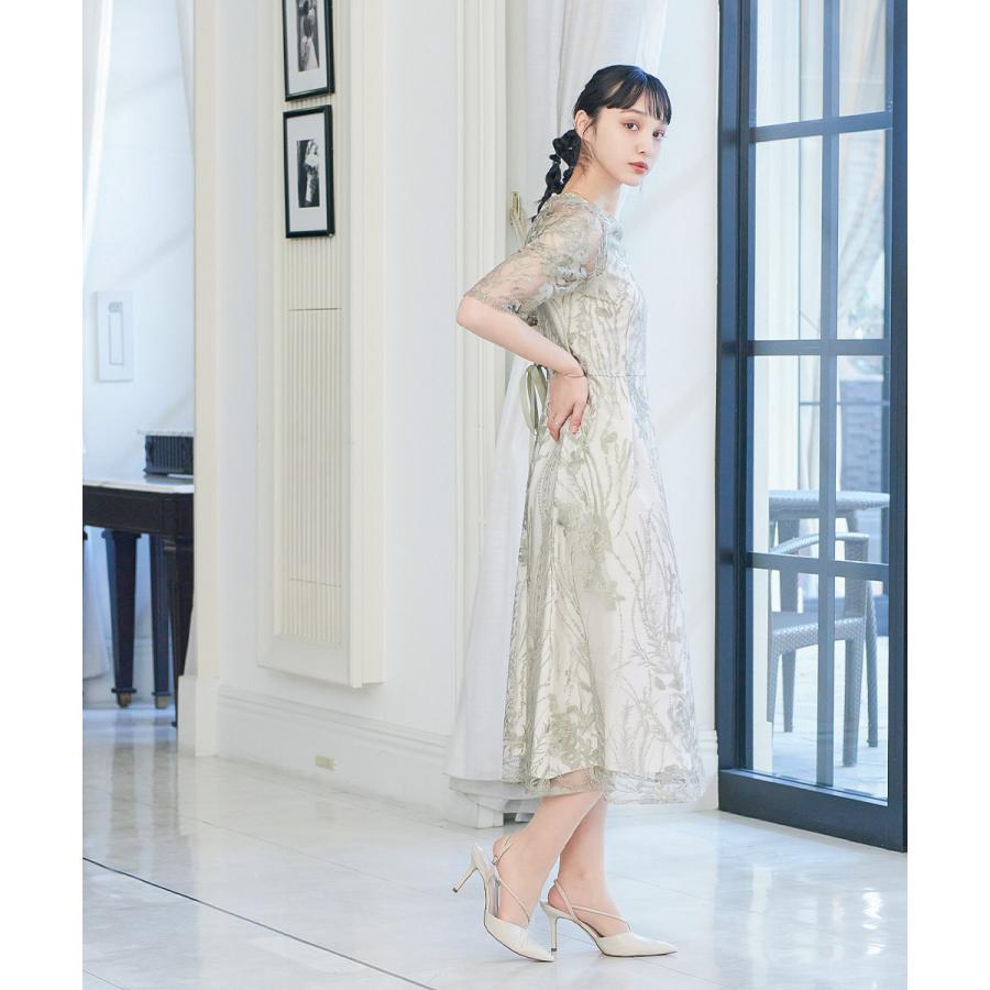 niana 結婚式 ワンピース パーティードレス 総レース シアー 5分 niana 結婚式 ワンピース パーティードレス 総レース シアー 5分