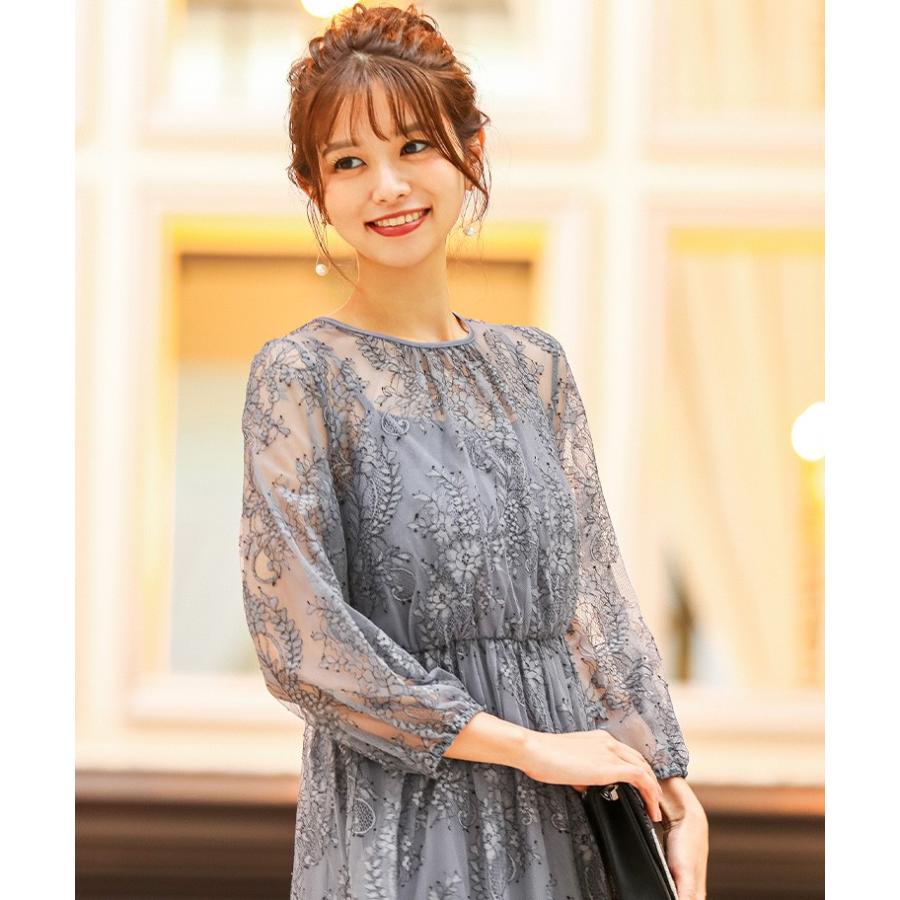 結婚式 ワンピース パーティードレス 総レース ロングドレス 袖あり 春 夏 秋 冬 成人式 同窓会 ドレス 大きいサイズ Asa Fashionletter 通販 Yahoo ショッピング