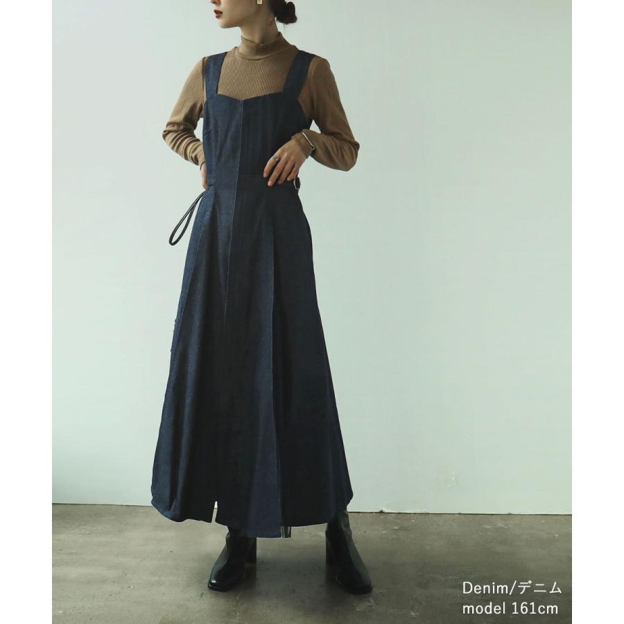 チュールデザインコルセットワンピ ワンピース レディース ジャンスカ デニム ロングワンピ マキシ丈 ハイウエスト フレア ロング キャミワンピ チュール Asa818 Fashionletter 通販 Yahoo ショッピング