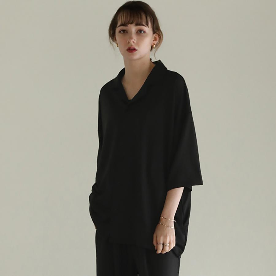 Fashion Letter 高撥水オープンカラーシャツセットアップ(男女 Fashion Letter 高撥水オープンカラーシャツセットアップ(男女