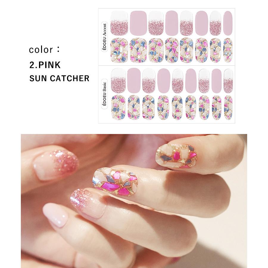 お洒落なネイルアートが簡単に完成 Edgeu エッジユー ネイルシール ジェル 貼るだけ 簡単 3d ジェルネイル キット 硬化 カラージェル 柄 ネイルシール Edgeu02 Fashionletter 通販 Yahoo ショッピング