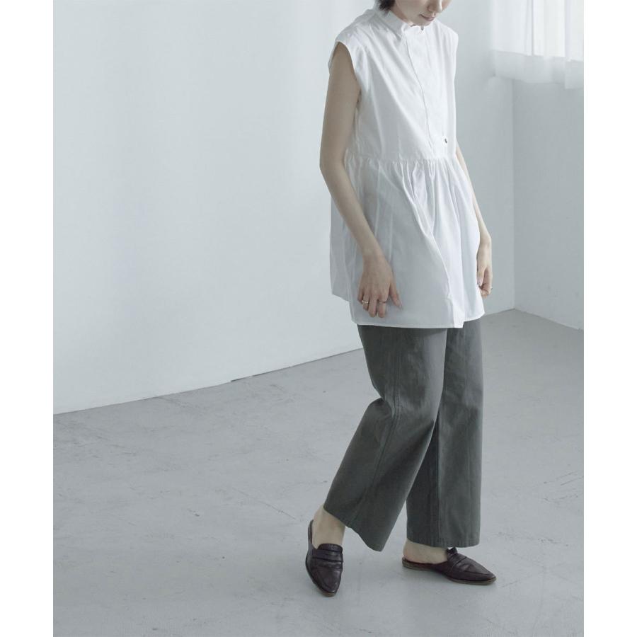 スタンドカラー切替ブラウス トップス シャツ ブラウス ワンピ ワンピース レディース ノースリーブ チュニック 綿 スタンドカラー ハイネック プルオーバー Fo Fashionletter 通販 Yahoo ショッピング