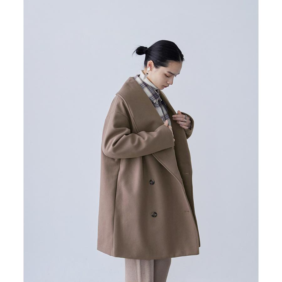 Fashion Letter ショールカラー ミドル丈コクーンコート コート Fashion Letter ショールカラー ミドル丈コクーンコート コート
