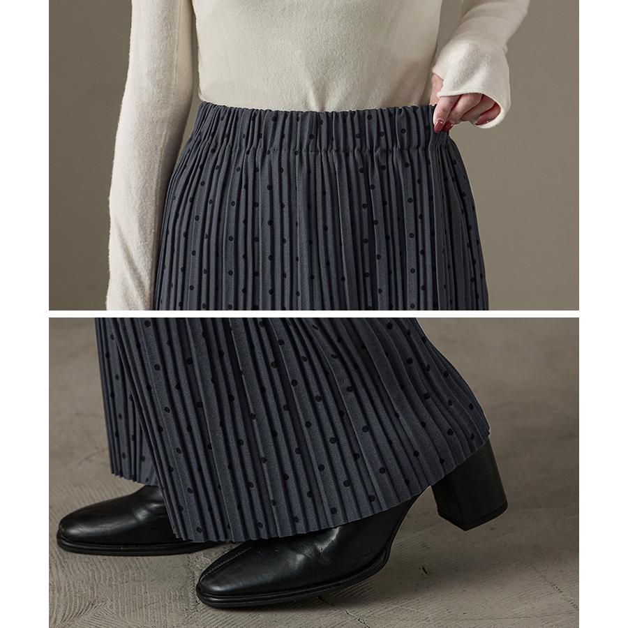 Fashion Letter（ファッションレター） ドットプリント プリーツ