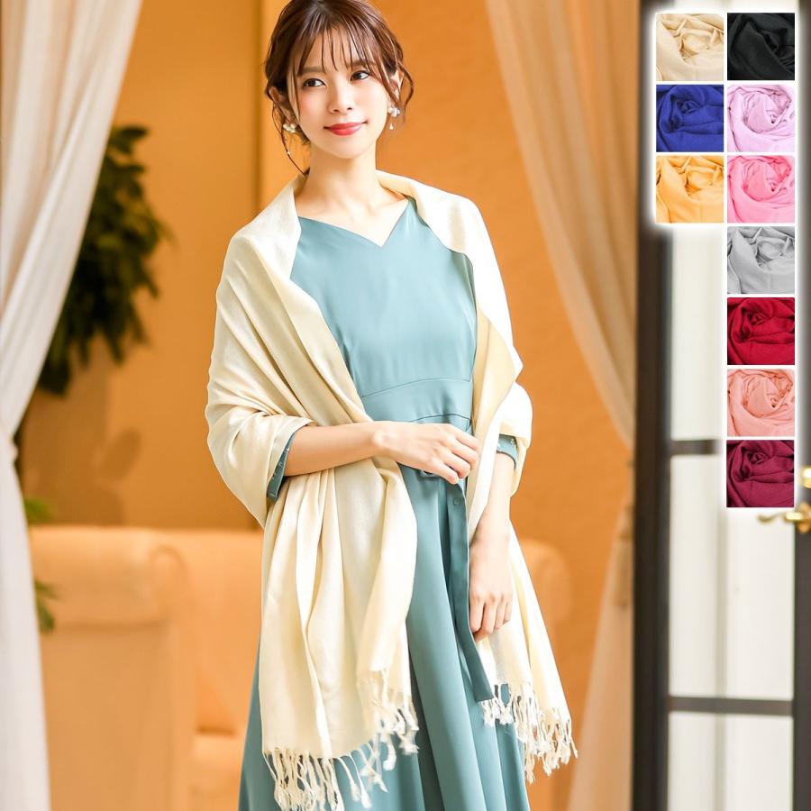 ストール 結婚式 二次会 パーティー 大判 フリンジ フォーマル レディース 上品 2次会 お呼ばれ ワイド シンプル 羽織り Hw1048 Fashionletter 通販 Yahoo ショッピング