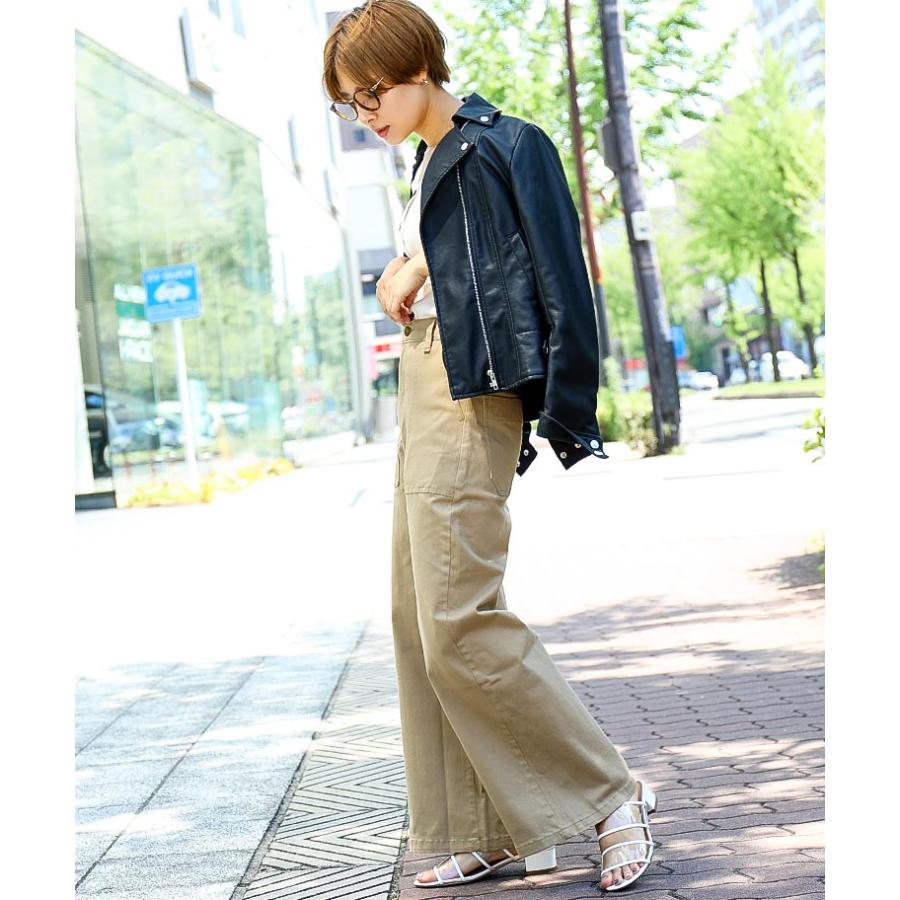 Fashion Letter ツイル デニム ベイカーパンツ レディース Fashion Letter ツイル デニム ベイカーパンツ レディース