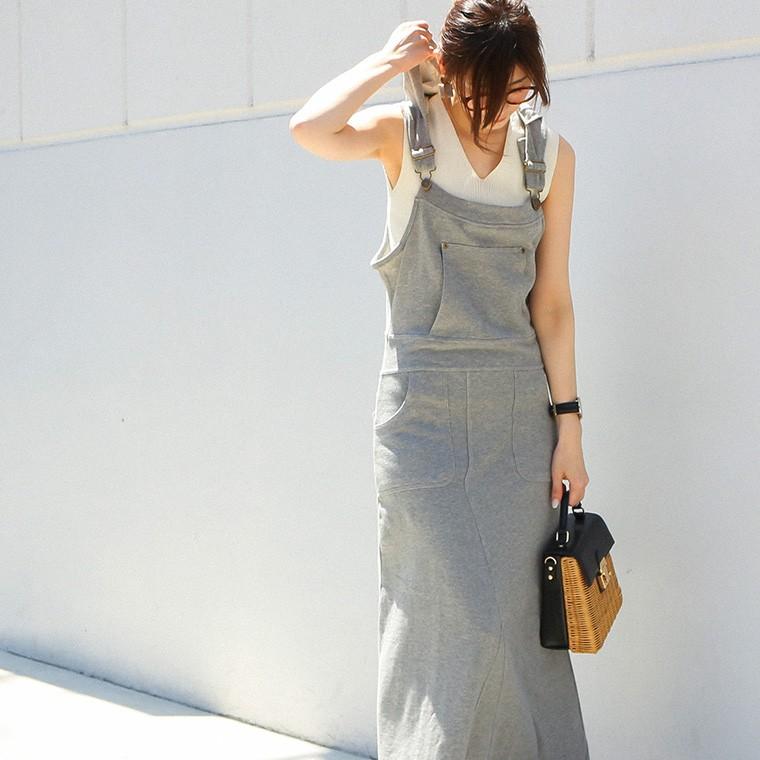 サロペット オールインワン レディース スウェット オーバーオール ワンピース キャミワンピース ロング マキシ丈 大人 ゆったり 大きいサイズ Ll 3l 4l K132 Fashionletter 通販 Yahoo ショッピング