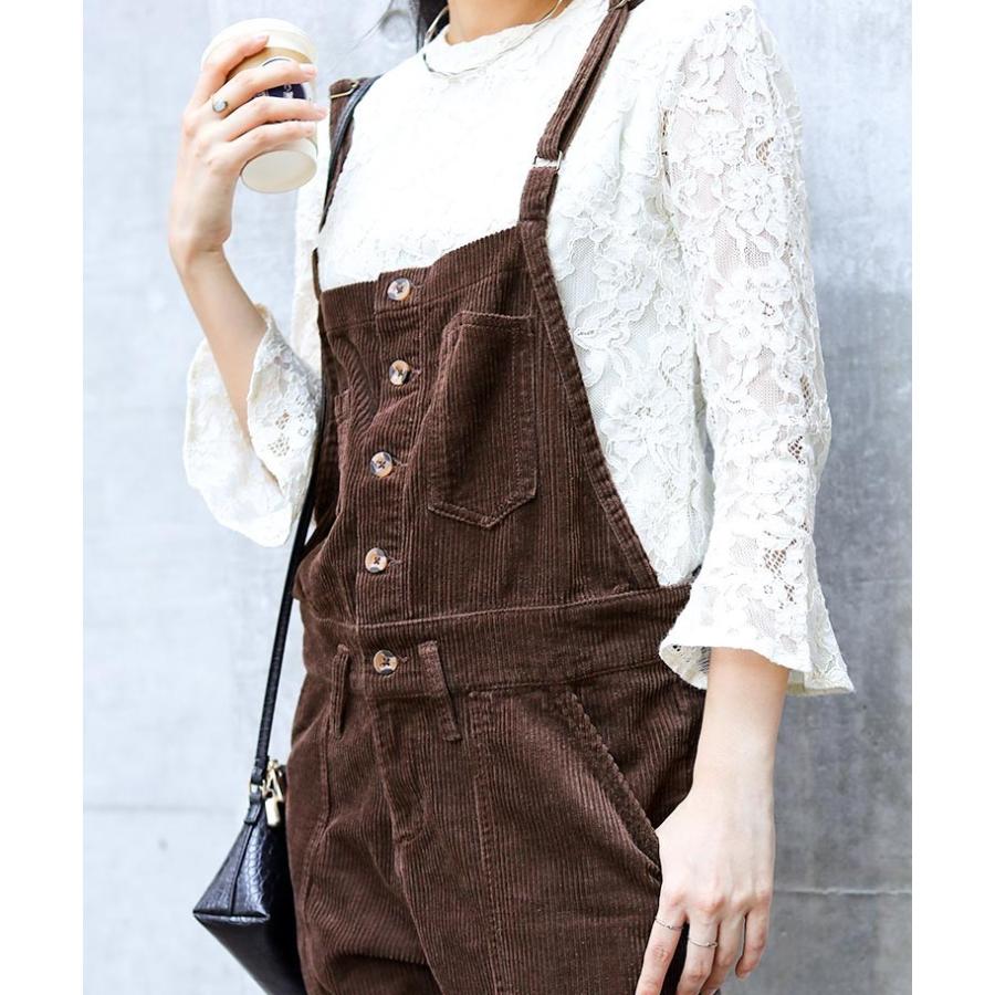 オールインワン サロペット コーデュロイ レディース 大きいサイズ ワイドパンツ ガウチョ オーバーオール ワイド 秋 冬 つなぎ K142 Fashionletter 通販 Yahoo ショッピング