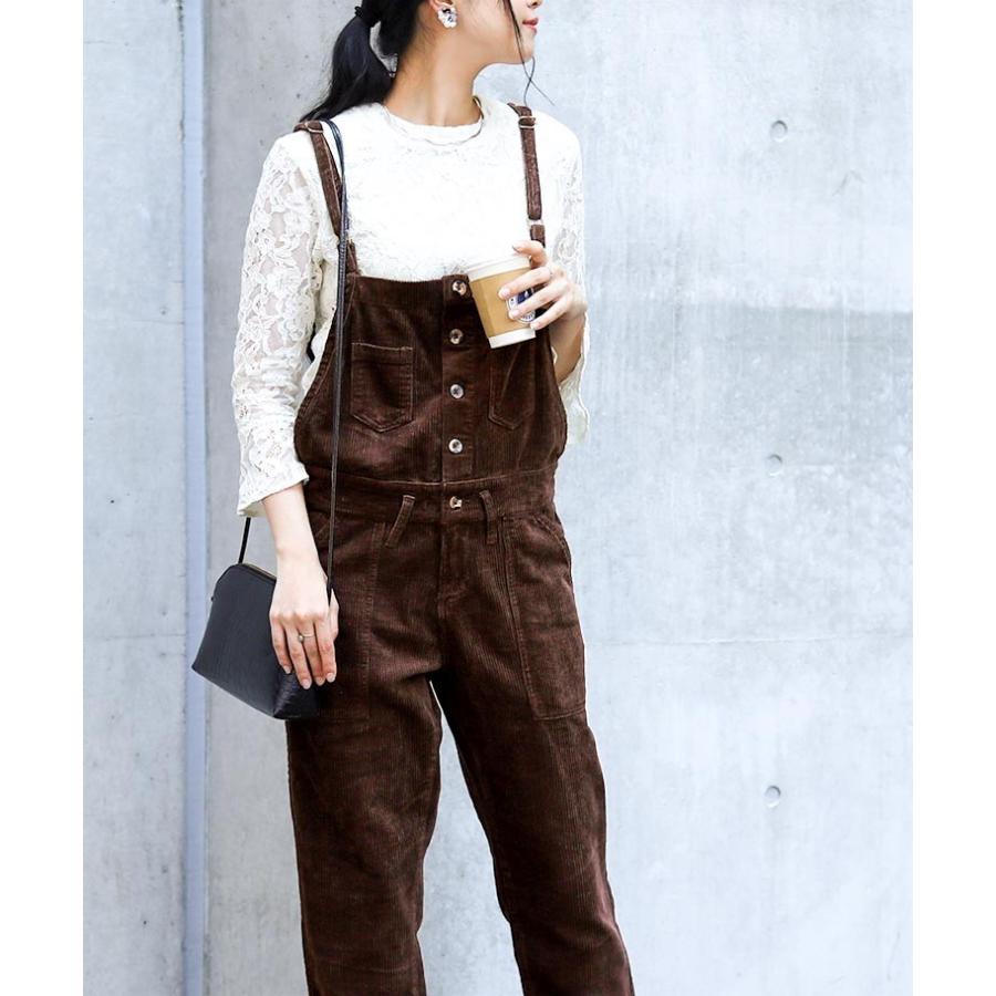 オールインワン サロペット コーデュロイ レディース 大きいサイズ ワイドパンツ ガウチョ オーバーオール ワイド 秋 冬 つなぎ K142 Fashionletter 通販 Yahoo ショッピング