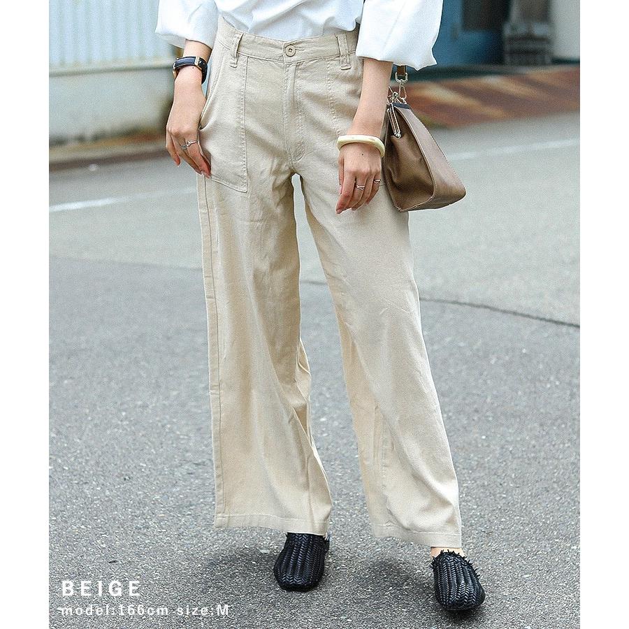 ワイドパンツ レディース きれいめ 春夏 リネン レーヨン パンツ ロング丈 麻 ベイカーパンツ ゆったり 履きやすい 大きいサイズ M L Ll 3l 4l 大寸 ラクチン K157 Fashionletter 通販 Yahoo ショッピング