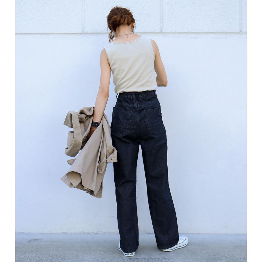 トップスを選ばない、ストレートデニム レディース 大きいサイズ