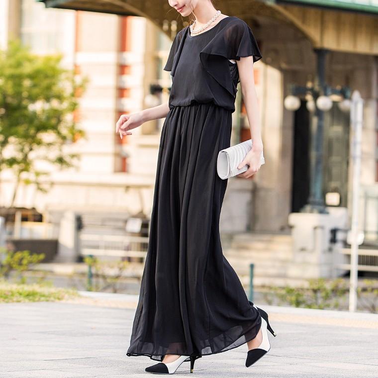 パーティードレス パンツドレス 結婚式 ワンピース パンツスタイル