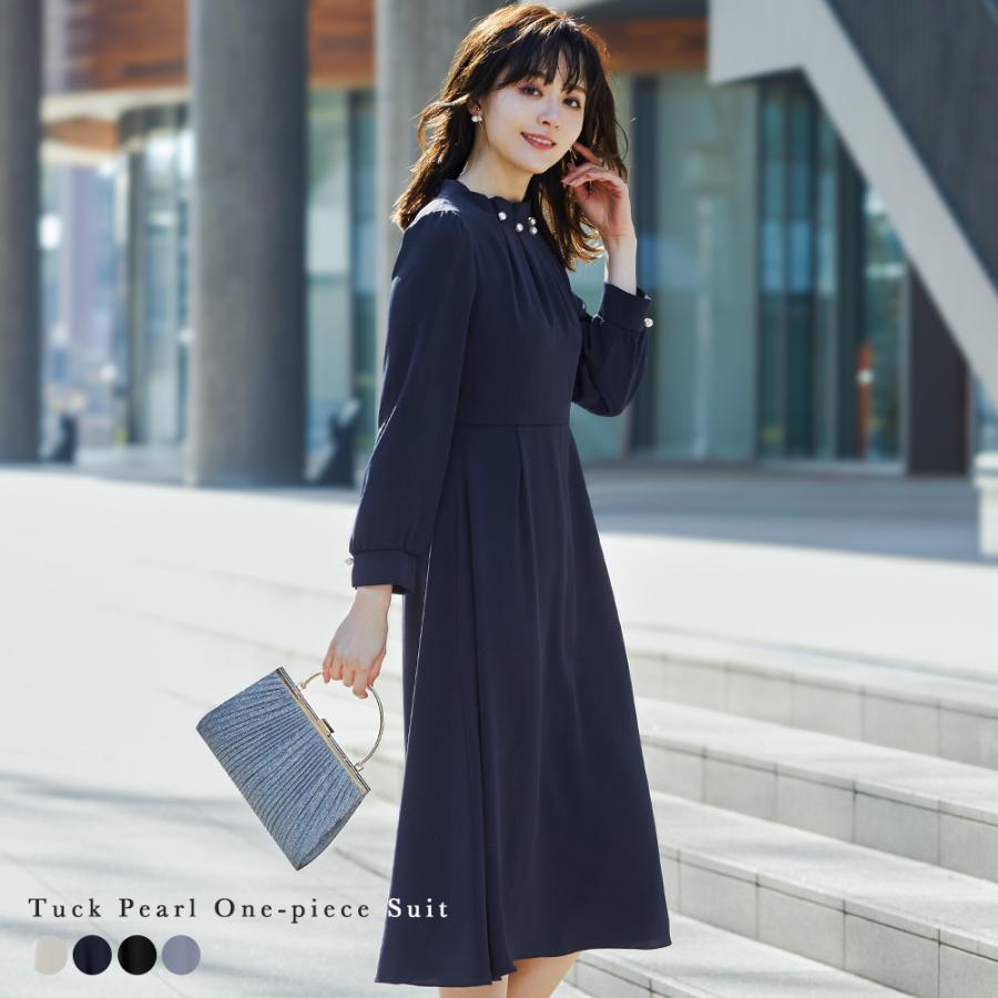 niana セレモニースーツ ワンピース レディース パール タック niana セレモニースーツ ワンピース レディース パール タック
