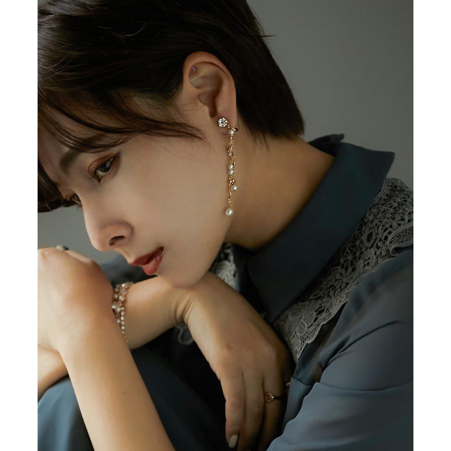 niana（ニアナ） パーティー イヤリング アクセサリー ロング 両耳