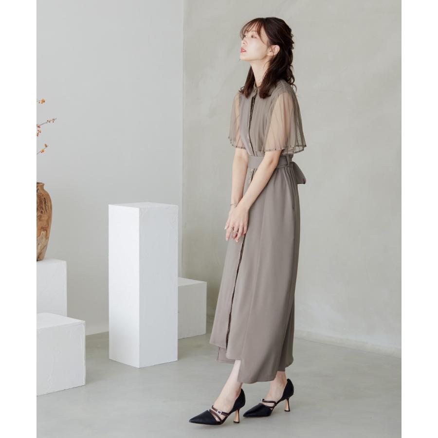 niana 結婚式 ワンピース パーティードレス ジャガード シアー niana 結婚式 ワンピース パーティードレス ジャガード シアー