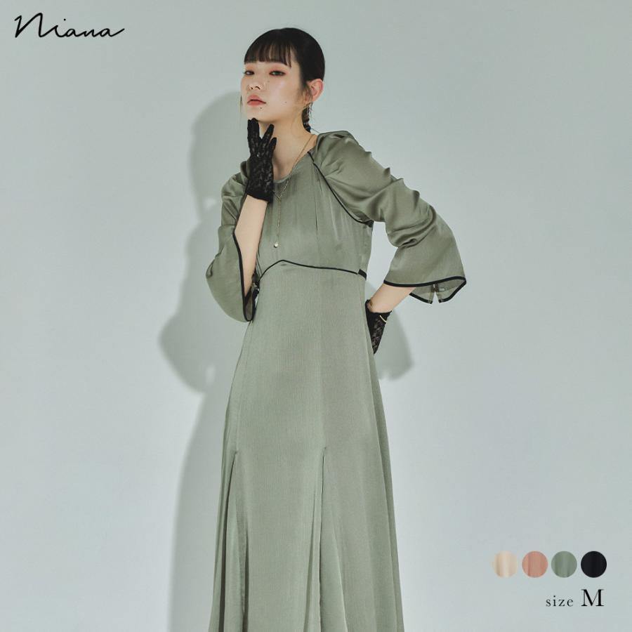 niana 結婚式 ワンピース パーティードレス スリットスリーブ niana 結婚式 ワンピース パーティードレス スリットスリーブ