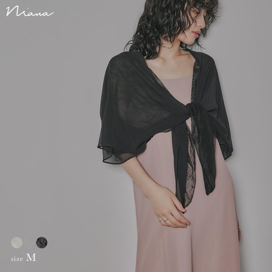 O MAKALI 立体フラワー ボレロ ショール 黒 M 黒 シースルー 花柄 レース ショール ボレロ フォーマル パーティーNo