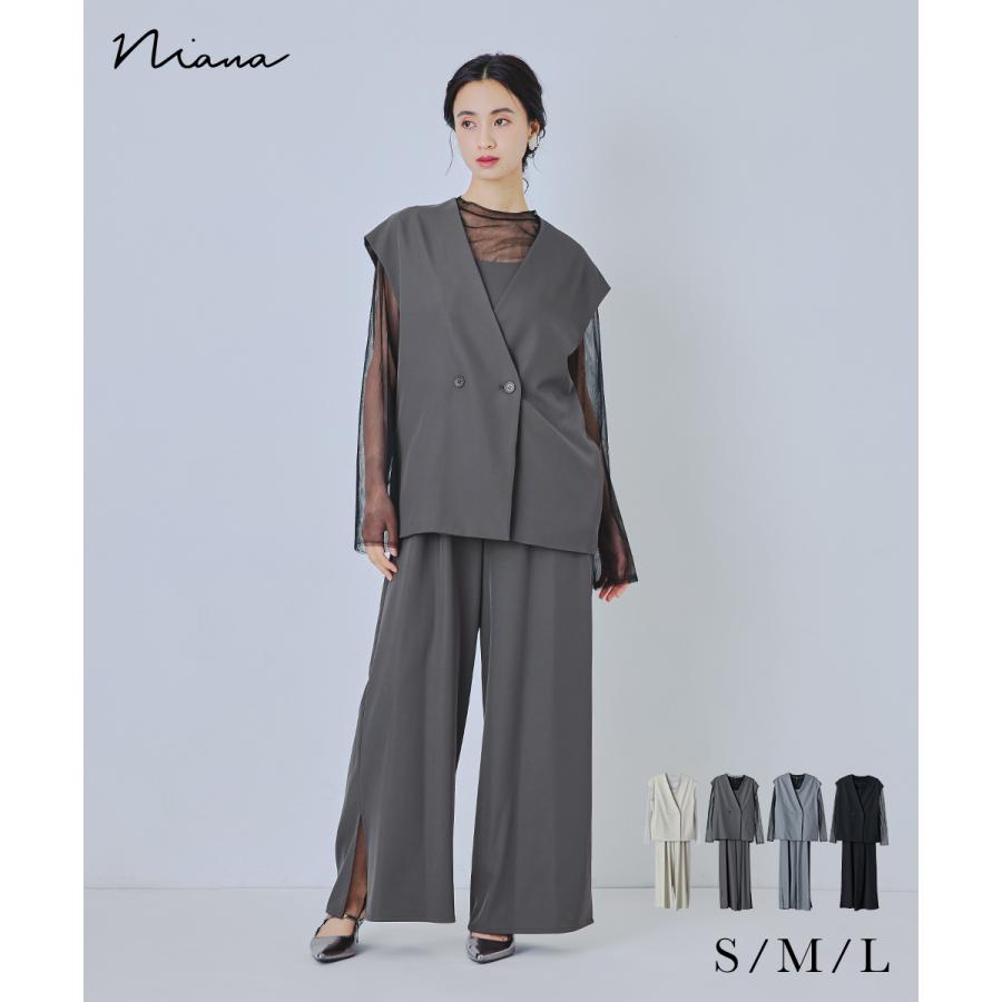 niana（ニアナ） マニッシュベストセットアップ パーティードレス 結婚