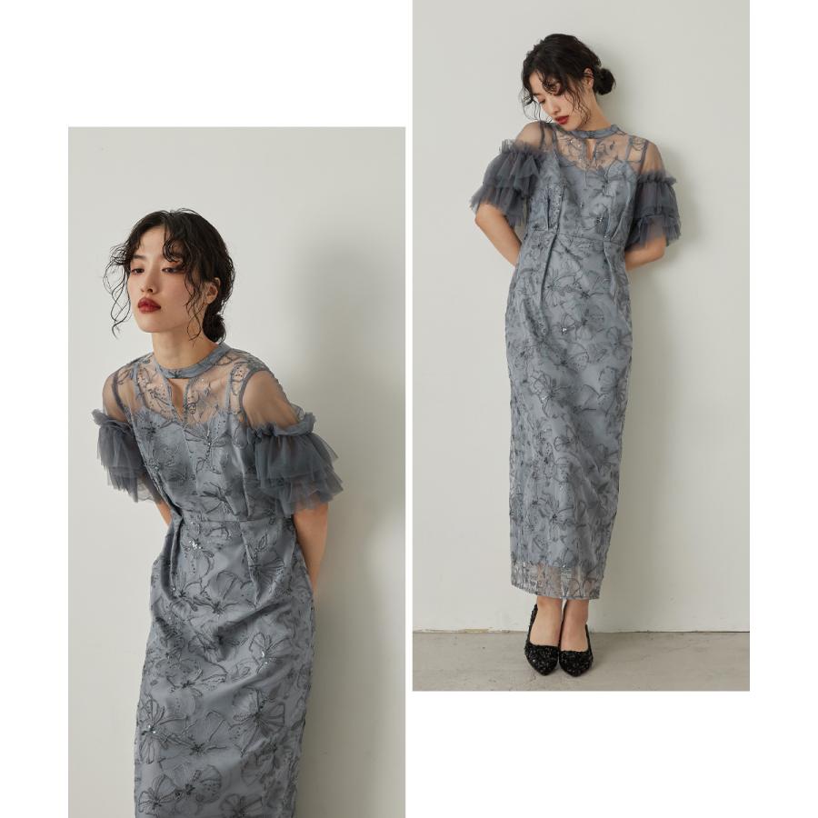 niana スパンコール刺繍レースドレス パーティードレス 結婚式 niana スパンコール刺繍レースドレス パーティードレス 結婚式