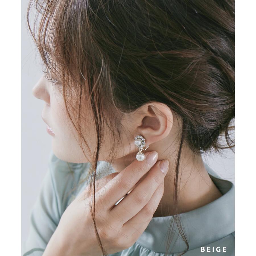 パーティー イヤリング アクセサリー ダリア 両耳 パール イミテーションパール フラワー 花 おしゃれ 大きめ ビジュー ドレス ワンピース シンプル 結婚式 Pe Fashionletter 通販 Yahoo ショッピング