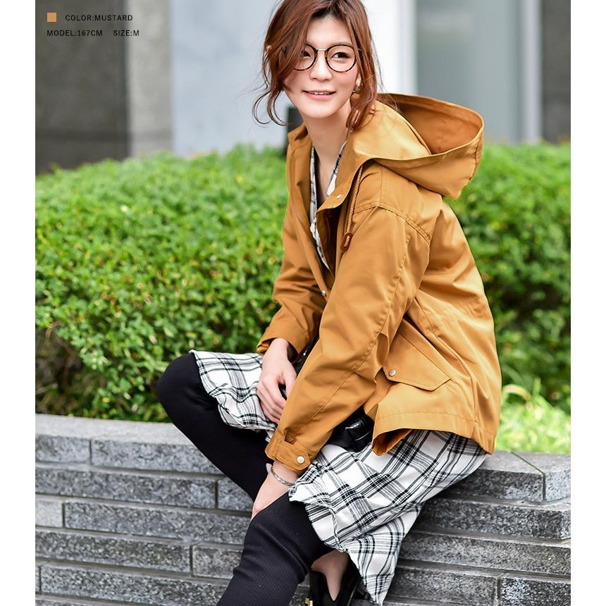 マウンテンパーカー マウンパ マンパ パーカー アウター レディース ミリタリー ジャケット スプリングコート 春コート 春 アウター カジュアル 羽織 Sd9608 Fashionletter 通販 Yahoo ショッピング