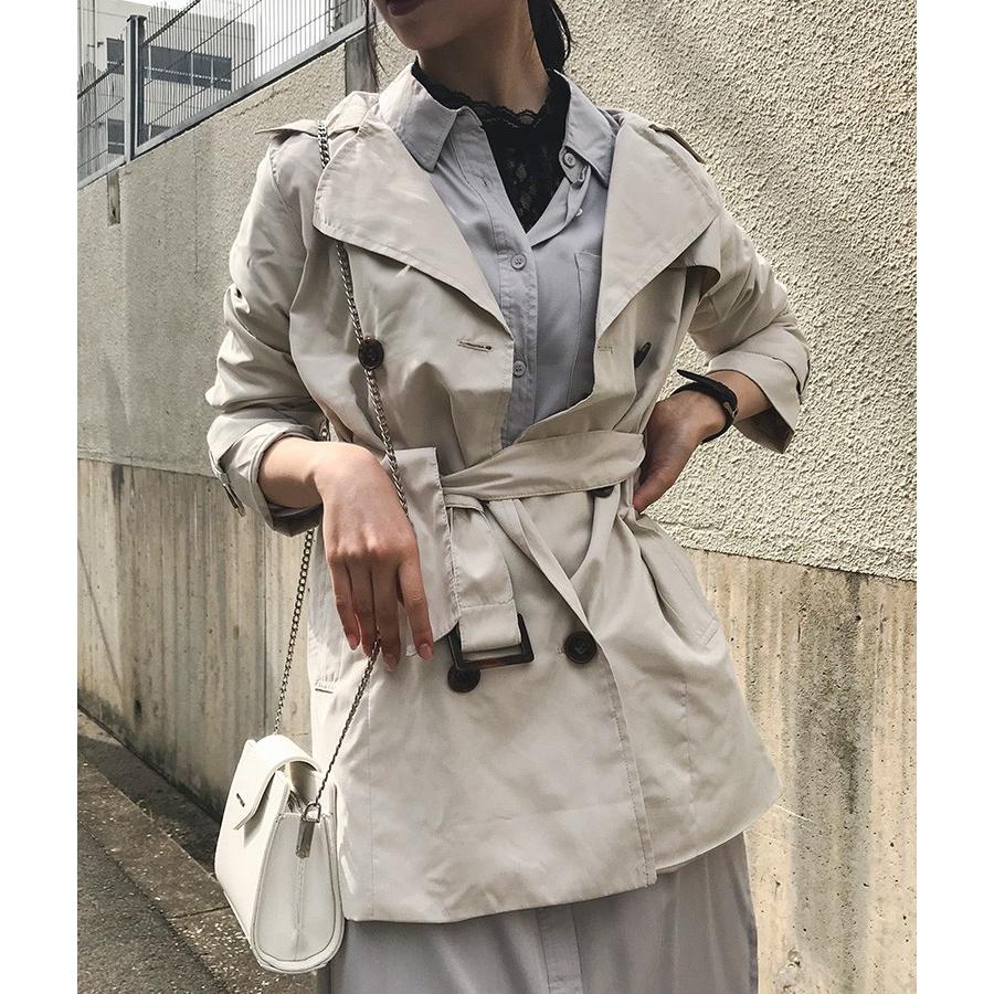 ミディアム トレンチコート レディース ゆったり スプリングコート 春コート アウター 長袖 オフィスコート 春 春物 春服 コーデ 春アウター きれいめ Sd96a Fashionletter 通販 Yahoo ショッピング