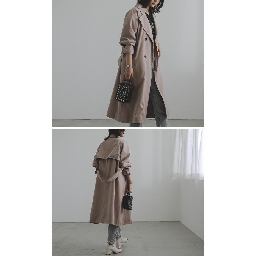 21春新作 ビッグシルエット トレンチコート キャンディスリーブ スプリングコート レディース ロングコート ガウンコート 春コート ライトアウター 春 秋 Sd9719 Fashionletter 通販 Yahoo ショッピング