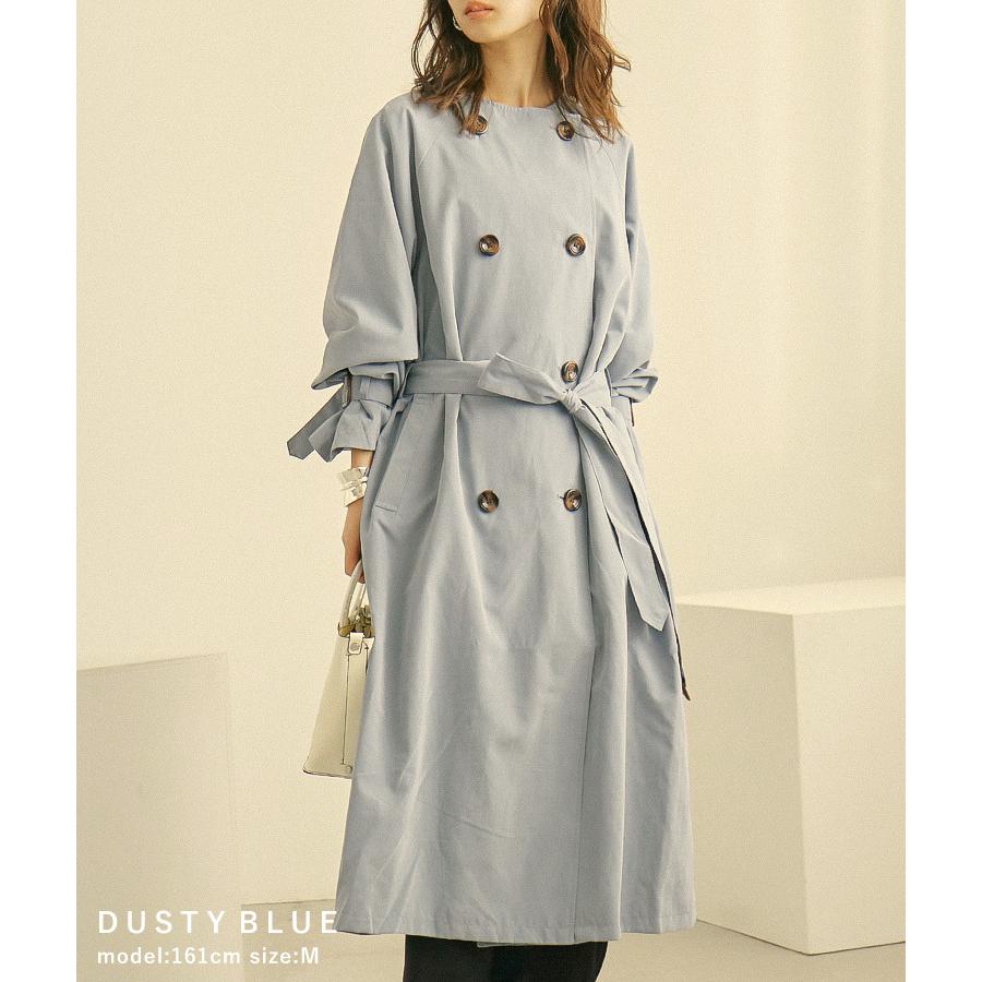 21春新作 ノーカラービッグトレンチコート スプリングコート レディース ロングコート 春コート ライトアウター Sd92 Fashionletter 通販 Yahoo ショッピング