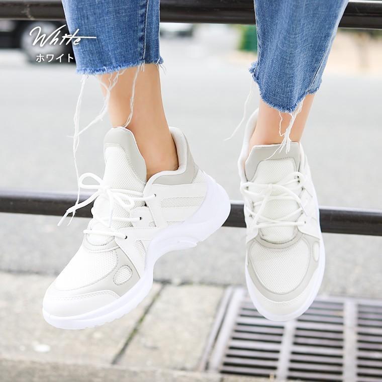 ダッドスニーカー レディース ミドルカット ダッドシューズ おじ靴 カジュアルシューズ 5cm 厚底 スニーカー インヒール シークレットシューズ Sei121 Fashionletter 通販 Yahoo ショッピング