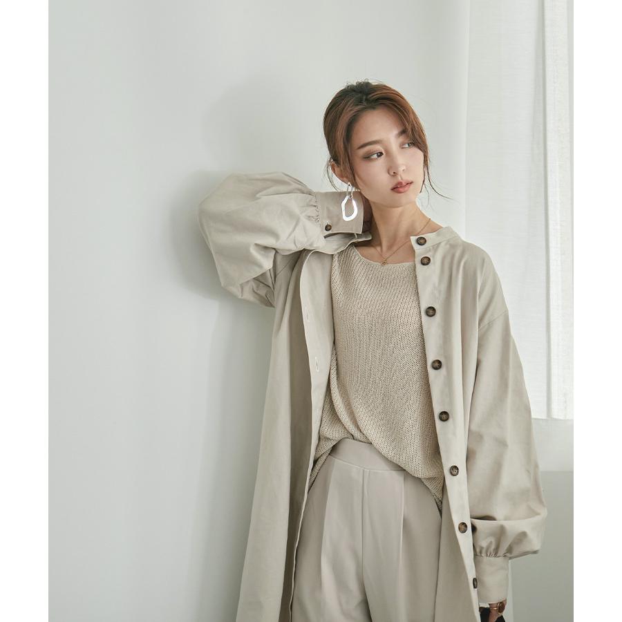 前後2wayで着用可能 ワンピースコート ロングワンピース レディース ロング丈 マキシ丈 ワンピ 長袖 ロング 羽織 カーデ ガウン コート スタンドカラー ツイル Xe Fashionletter 通販 Yahoo ショッピング