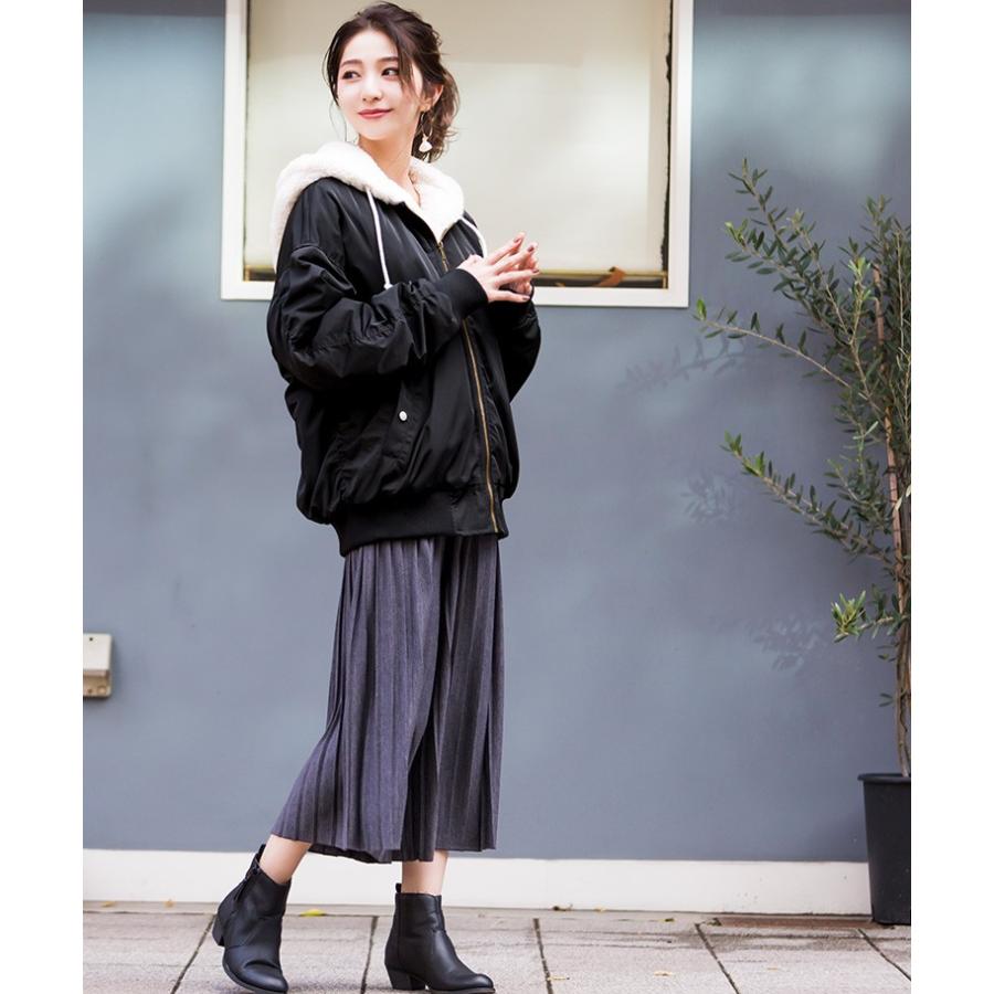 ファーフード ビッグ MA-1 レディース オーバーサイズ ミリタリージャケット ファー フード ブルゾン アウター エムエーワン カジュアル 冬アウター 秋 冬