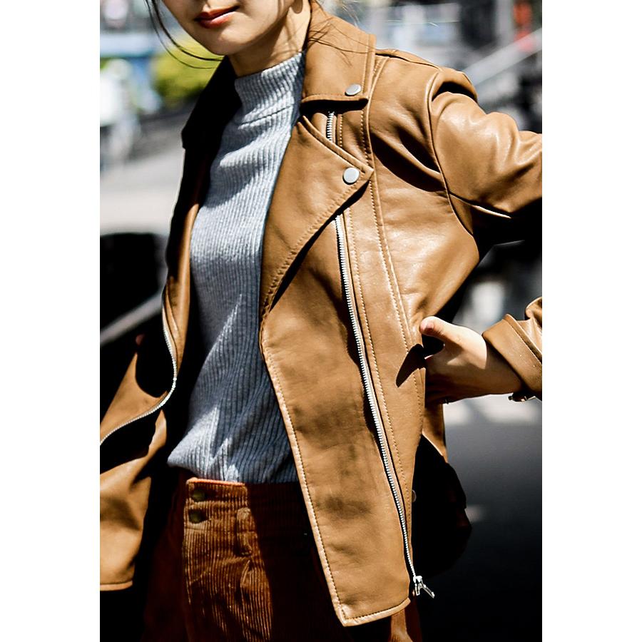 Fashion Letter ライダースジャケット レディース レザー Fashion Letter ライダースジャケット レディース レザー