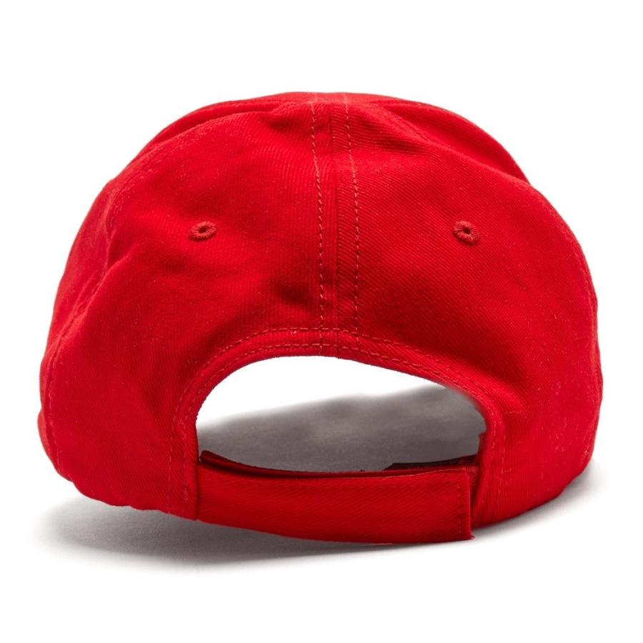 BALENCIAGA バレンシアガ 2018年春夏 Logo-embroidered cotton cap キャップ Red レッド :bal