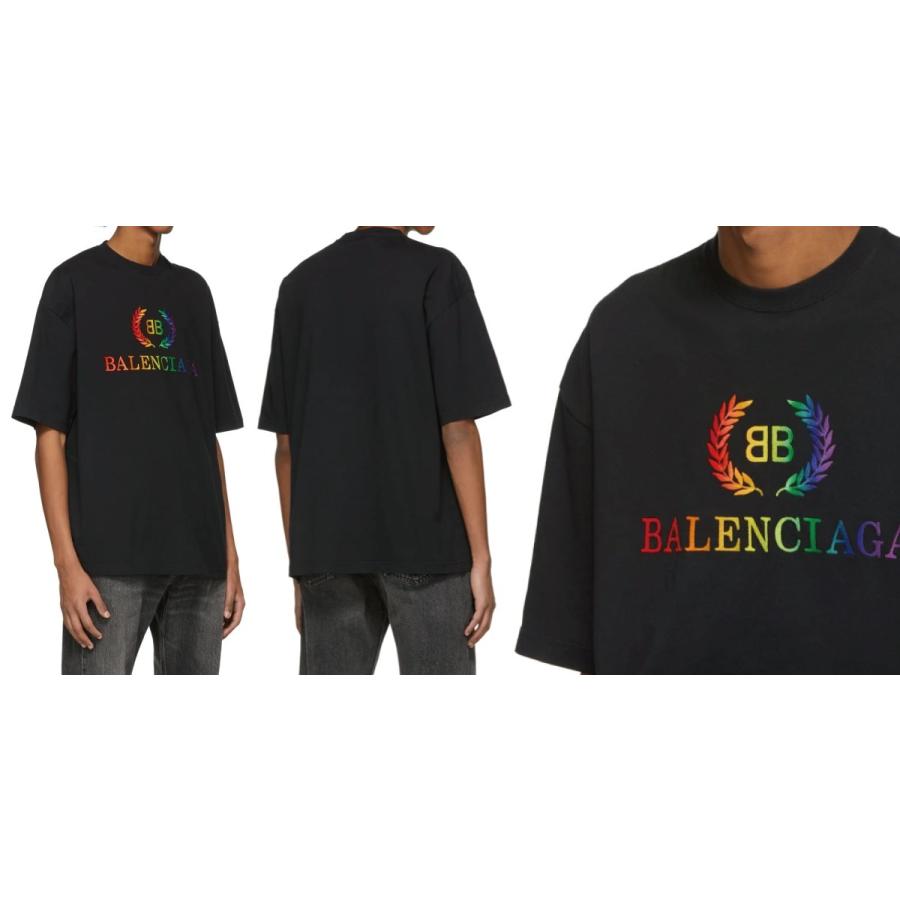 BALENCIAGA Tシャツ XL レインボー 男女兼用-
