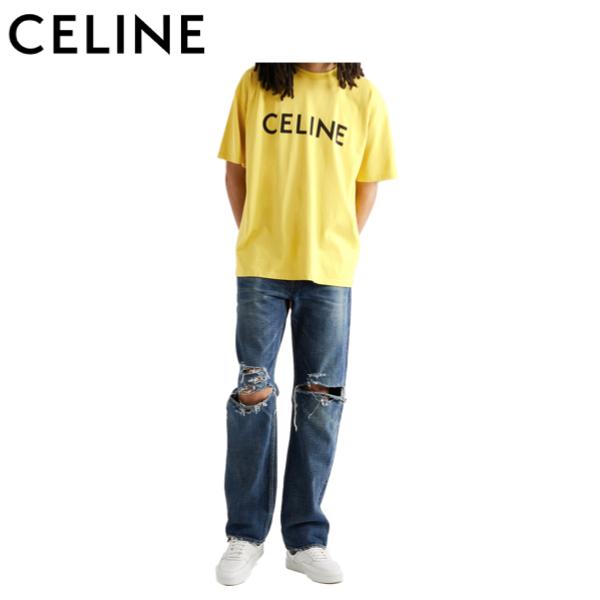 4colors】CELINE HOMME Logo-Print Cotton-Jersey T-shirt 2021SS 