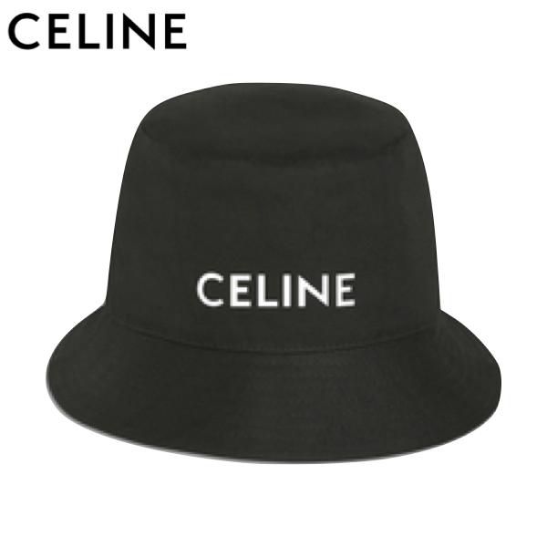 2colors】CELINE HOMME Logo-Print Cotton-Twill Bucket Hat 2021SS 