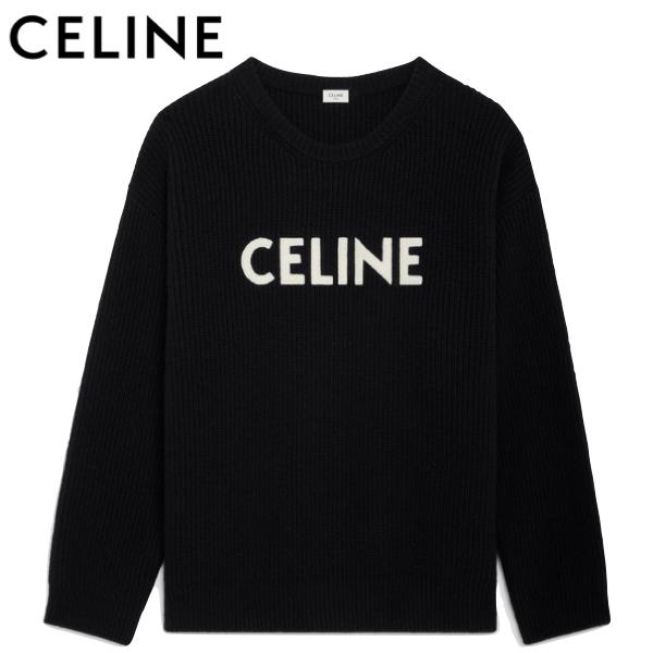 CELINE over sized ribbed wool sweater black 2021SS セリーヌ オーバーサイズ セーター リブ