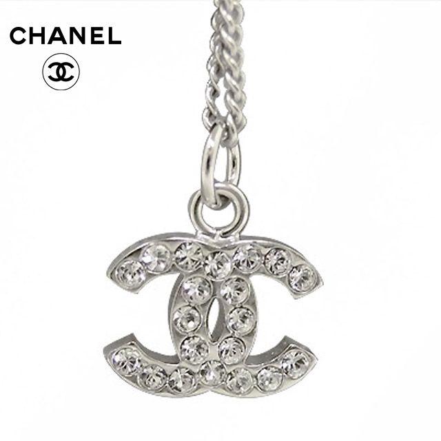 パステルオリーブ CHANEL ラインストーンネックレス - 通販 - icetran