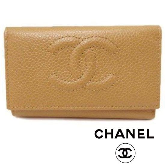 CHANEL シャネル 六連キーケース キャビアスキン ベージュ :chanel-item-0076:fashionplate Yahoo