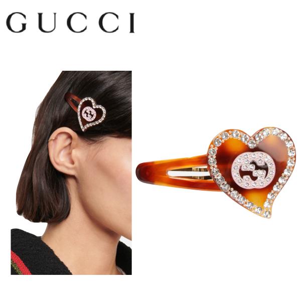 GUCCI Interlocking G tortoiseshell hair clip 2023SS グッチ インターロッキング G装飾