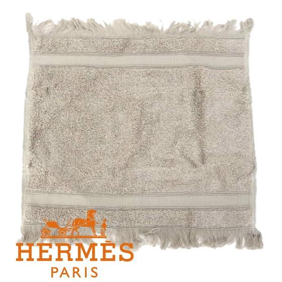 HERMES エルメス ハンドタオル Hマーク シルク混 雑貨 ET320 ギフト ブランド :hermes-item-0060