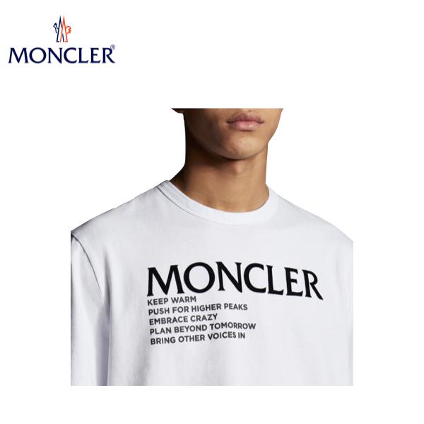 2colors】MONCLER Lettering graphic t-shirt Mens Top 2021SS 