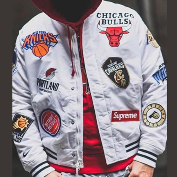 supreme x nba jacket
