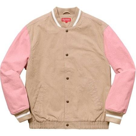 チープ Supreme 2018年春夏 Denim Varsity Jacket デニム ジャケット