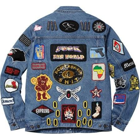 patches denim trucker jacket