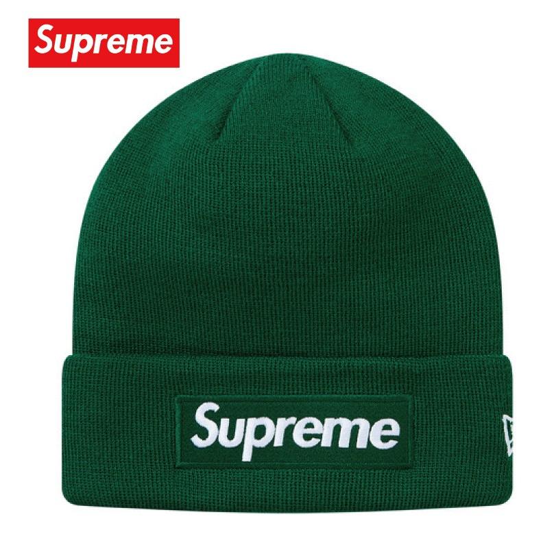 Supreme シュプリーム New Era Box Logo Beanie ビーニー ニット 帽子 ダークグリーン 2018-2019年秋冬