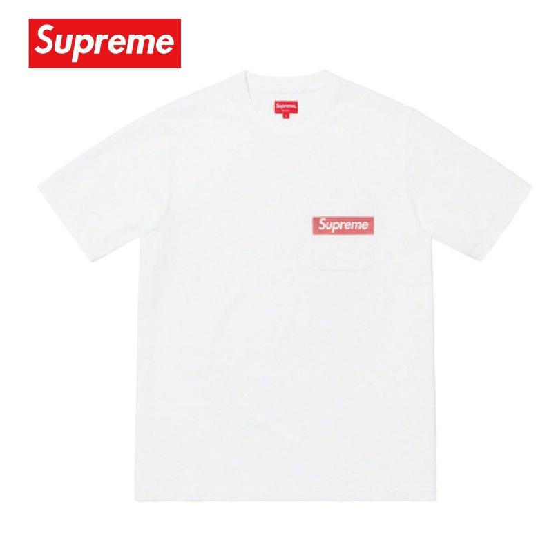 Supreme シュプリーム Mesh Stripe Pocket Tee Tシャツ ホワイト 2019年春夏 :sup-item-0599w
