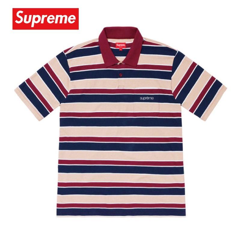 Supreme シュプリーム Classic Logo Stripe Polo ポロシャツ 2019年春夏  :sup-item-0623d:fashionplate Yahoo!ショップ - 通販 - Yahoo!ショッピング