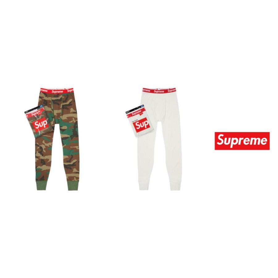 返品?交換対象商品】 Supreme Hanes Thermal Pant 1パックサーマル